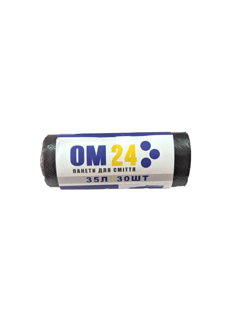 Пакети для сміття 35л 30 шт ТМ ОМ 24 PROFESSIONAL